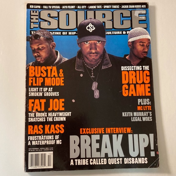 The Source Magazine October 98 Issue #109 Exclusive Interview Hip-Hop Fat Joe - Picture 1 of 6